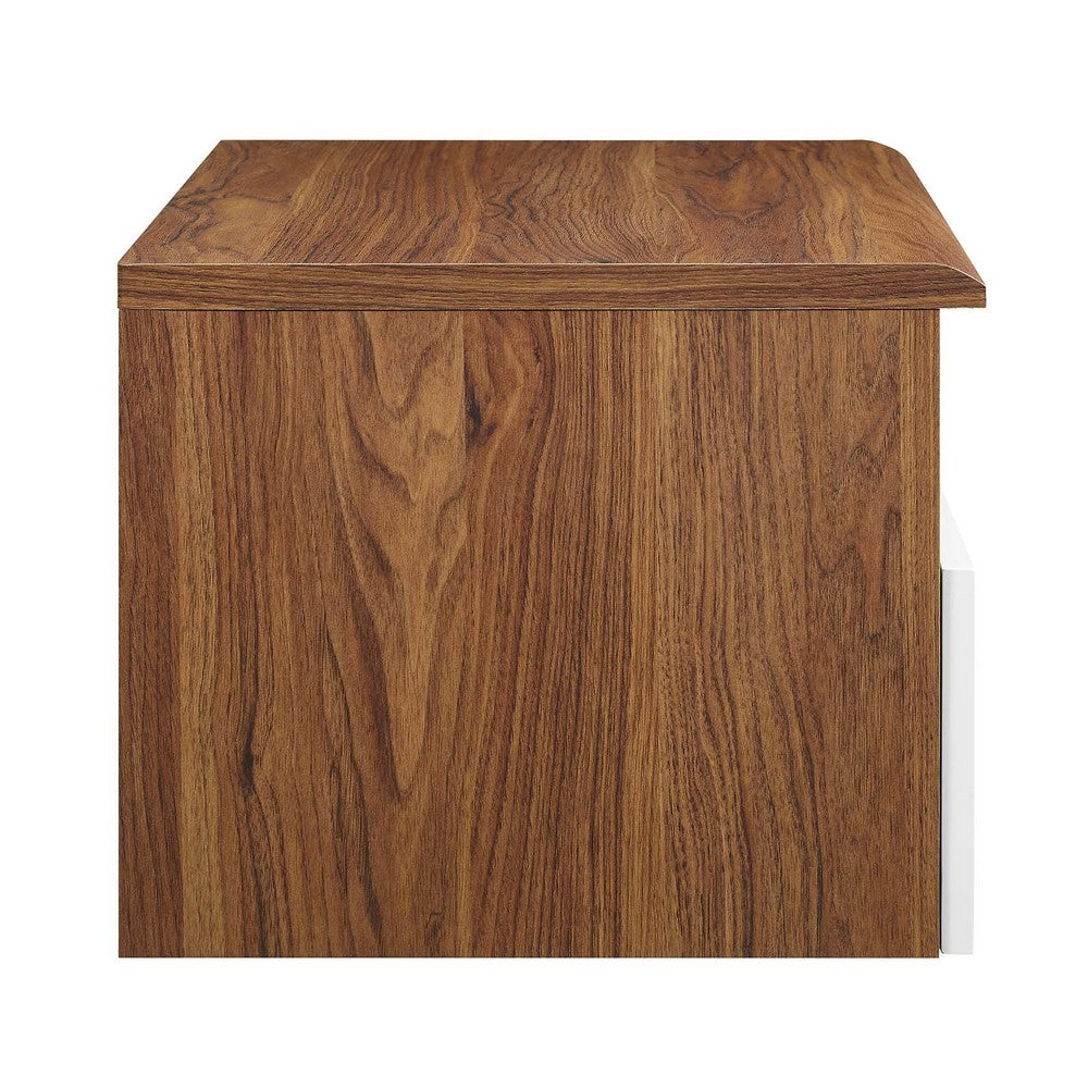 Envision Wall Mount Nightstand by Modway| White