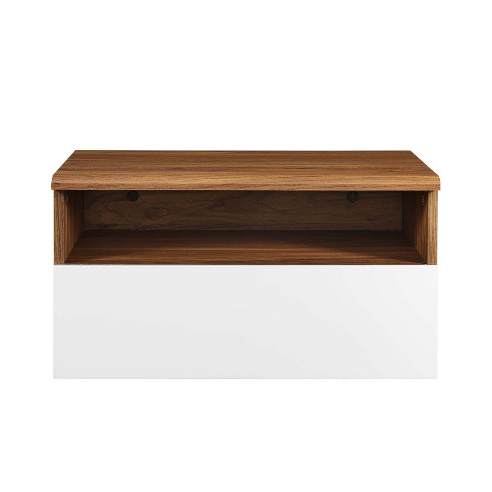 Envision Wall Mount Nightstand by Modway| White