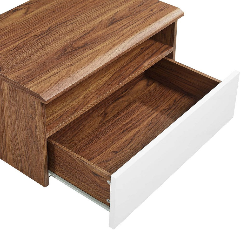 Envision Wall Mount Nightstand by Modway| White