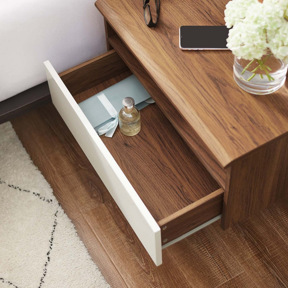 Envision Wall Mount Nightstand by Modway| White