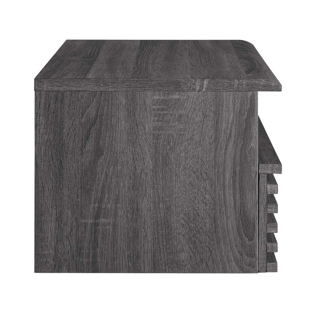 Modway Render Mid-Century Modern Wall-Mount Nightstand Charcoal