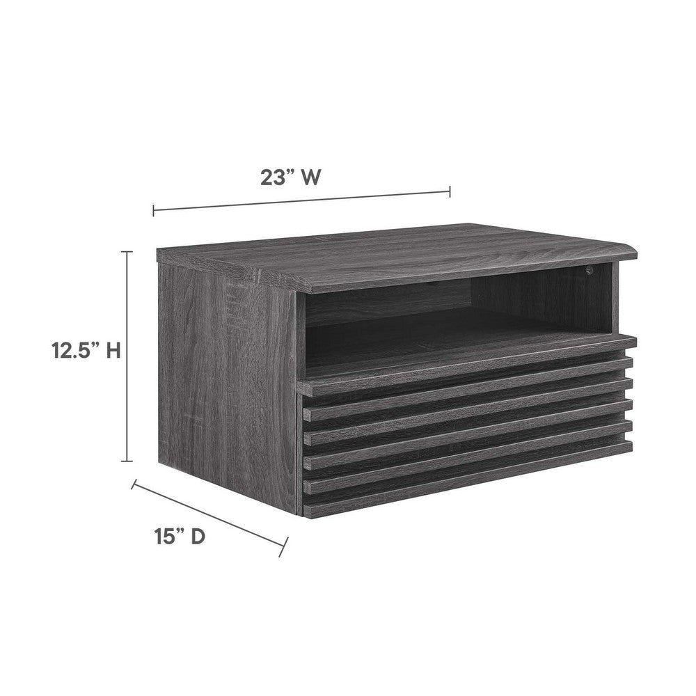 Render Wall-Mount Nightstand - No Shipping Charges