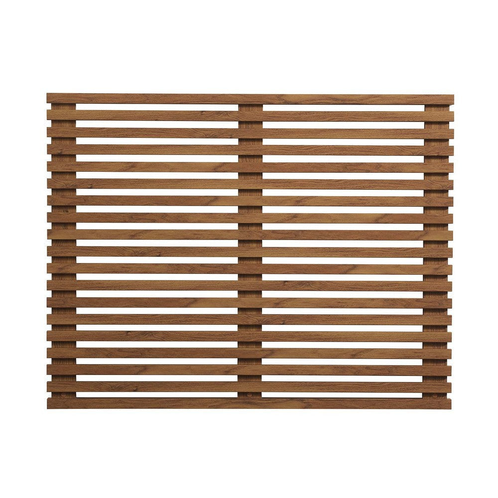 Modway Render Mid-Century Modern Wall-Mount Twin Headboard in Walnut MDY-MOD-7061-WAL