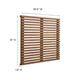 Modway Render Mid-Century Modern Wall-Mount Twin Headboard in Walnut MDY-MOD-7061-WAL