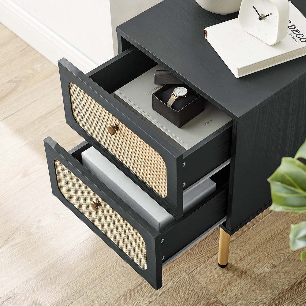 Chaucer 2-Drawer Nightstand by Modway| Black