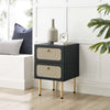 Chaucer 2-Drawer Nightstand by Modway| Black