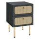 Chaucer 2-Drawer Nightstand by Modway| Black