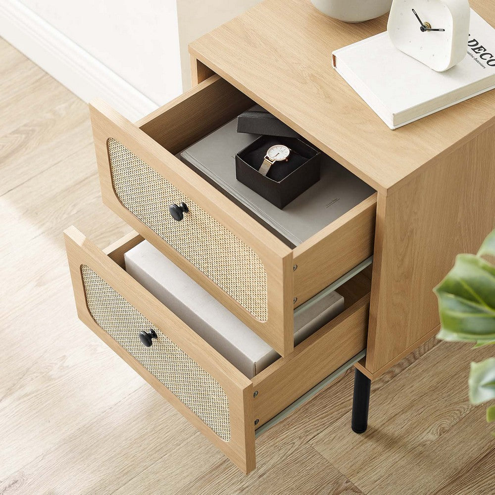 Chaucer 2-Drawer Nightstand by Modway| Brown