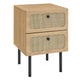 Chaucer 2-Drawer Nightstand by Modway| Brown