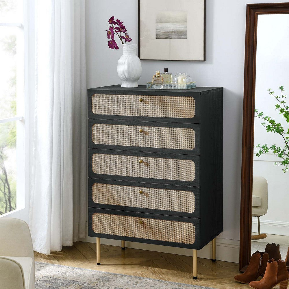 Chaucer 5-Drawer Chest by Modway| Black