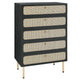 Chaucer 5-Drawer Chest by Modway| Black