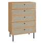 Modway Chaucer Dresser, 5-Drawer Chest, Oak