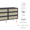 Chaucer 6-Drawer Compact Dresser by Modway| Black