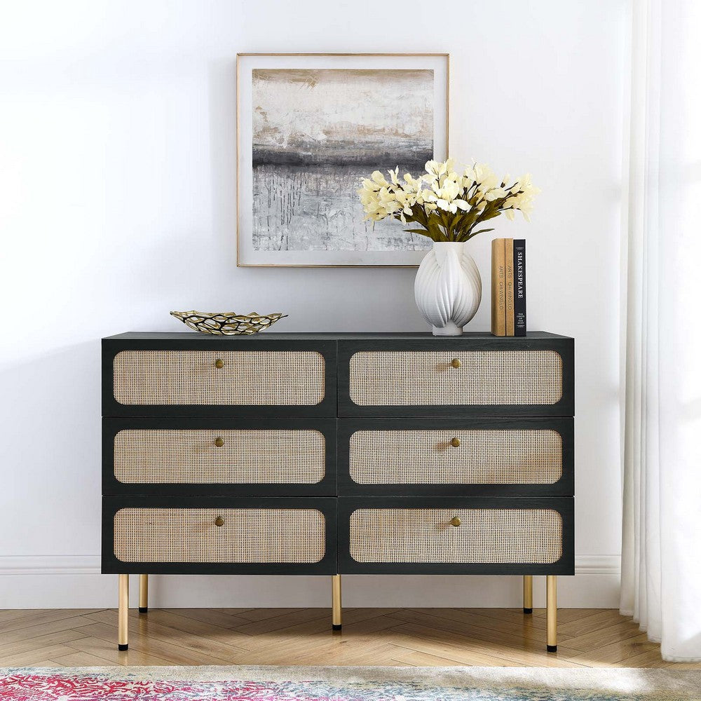 Chaucer 6-Drawer Compact Dresser by Modway| Black