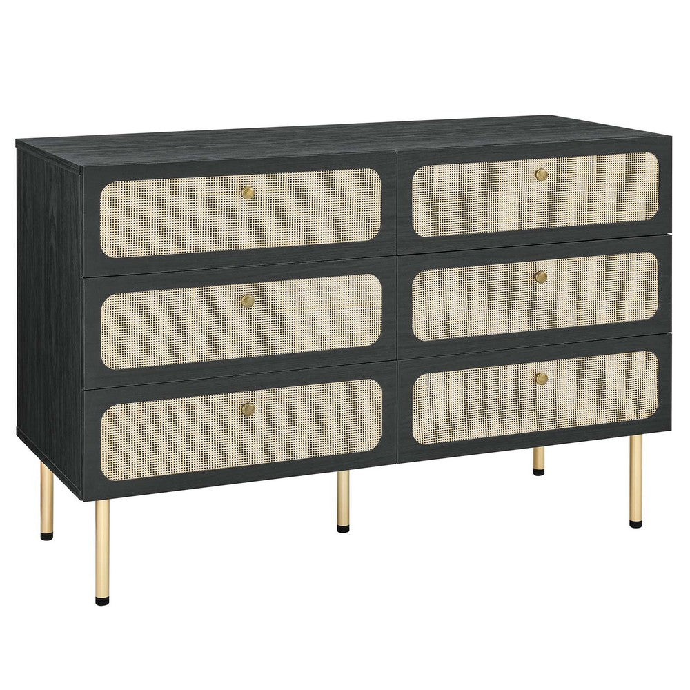 Chaucer 6-Drawer Compact Dresser by Modway| Black