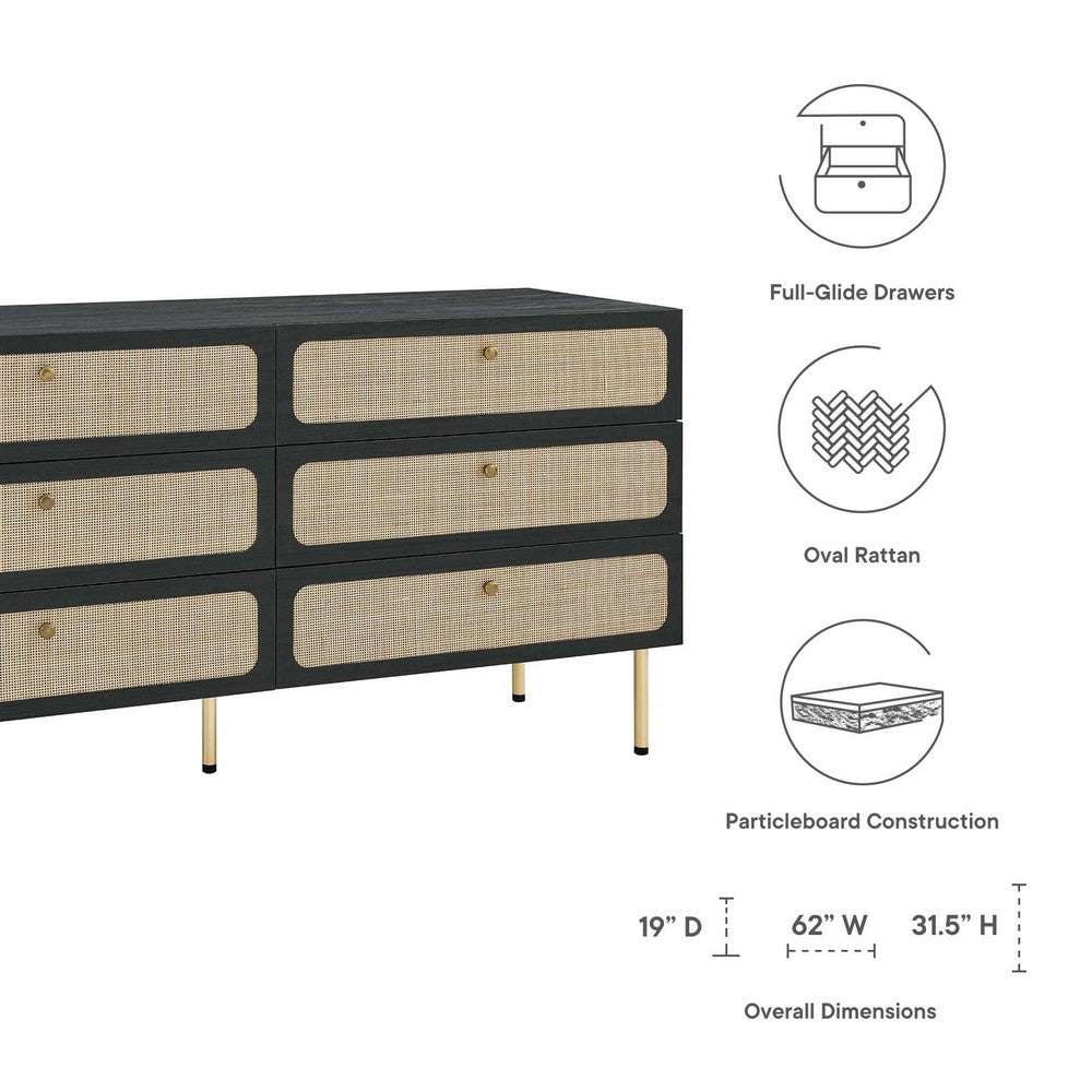 Chaucer 6-Drawer Dresser by Modway| Black