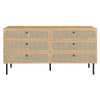 Chaucer 6-Drawer Dresser by Modway| Brown