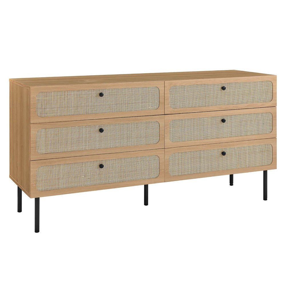 Modway Chaucer 6-Drawer Dresser Oak MDY-MOD-7067-OAK