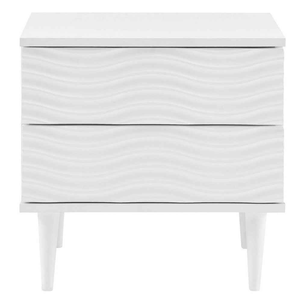 Wavelet 2-Drawer Nightstand  - No Shipping Charges
