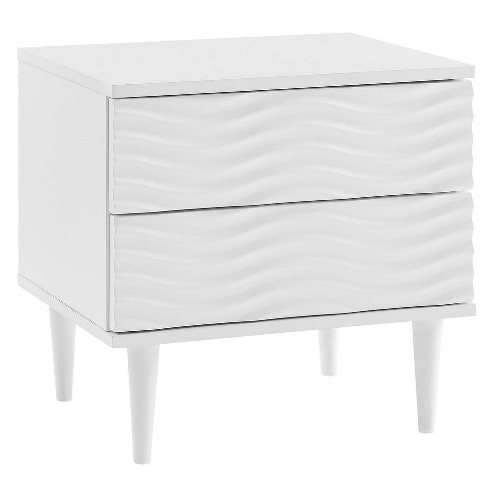 Wavelet 2-Drawer Nightstand  - No Shipping Charges