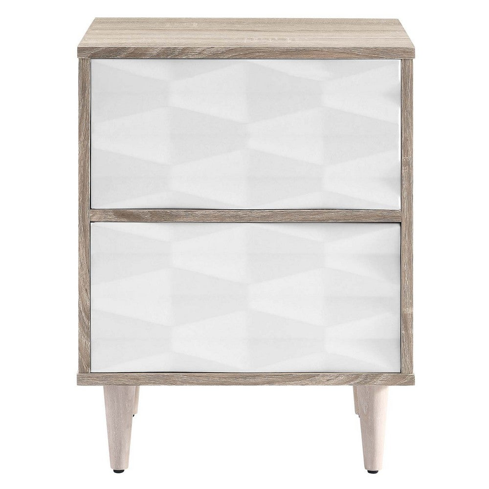 Vespera 2-Drawer Nightstand by Modway| White