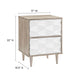 Vespera 2-Drawer Nightstand by Modway| White