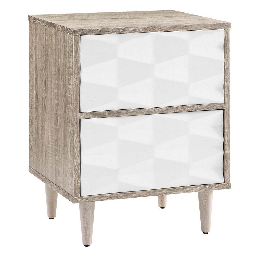 Vespera 2-Drawer Nightstand by Modway| White