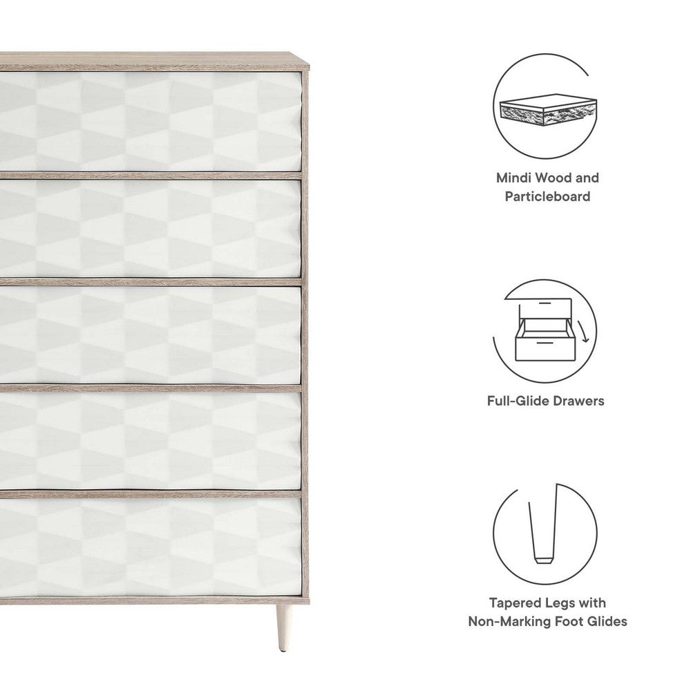 Vespera 5-Drawer Chest by Modway| White