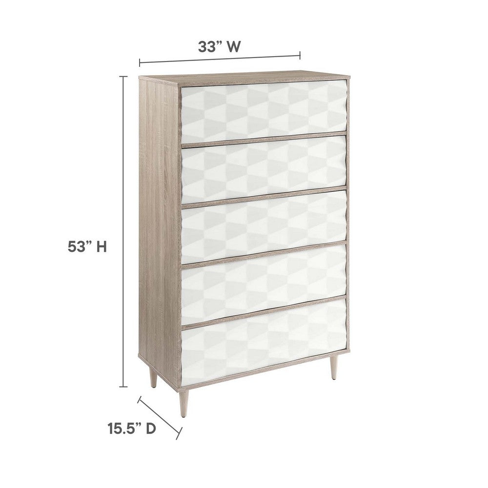 Vespera 5-Drawer Chest by Modway| White