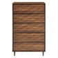 Modway Vespera Contemporary Modern Wood Storage 5-Drawer Chest in Walnut MDY-MOD-7082-WAL