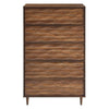 Modway Vespera Contemporary Modern Wood Storage 5-Drawer Chest in Walnut MDY-MOD-7082-WAL