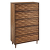 Modway Vespera Contemporary Modern Wood Storage 5-Drawer Chest in Walnut