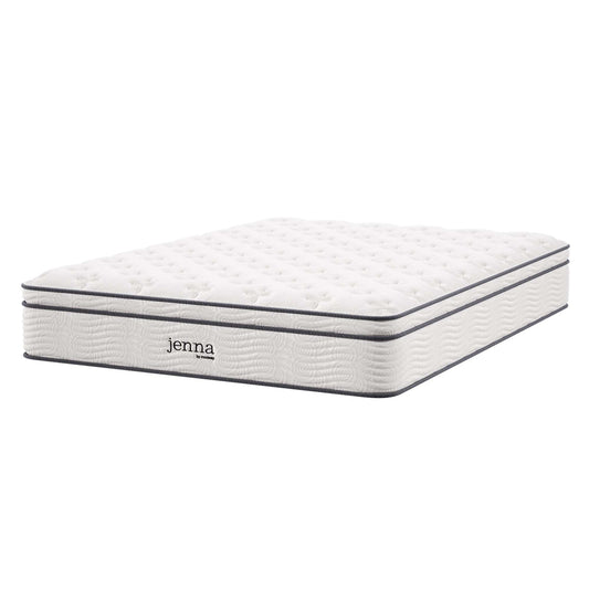 Jenna 12" Innerspring and Foam Queen Mattress by Modway