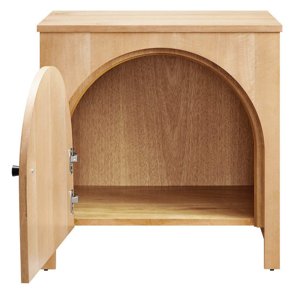 Modway Appia Arched Door Nightstand Oak MDY-MOD-7109-OAK
