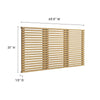 Modway Render Mid-Century Modern Wall-Mount Headboard in Oak Queen (U.S. Standard) MDY-MOD-7110-OAK