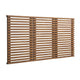 Modway Render Mid-Century Modern Wall-Mount Headboard in Walnut, Queen (U.S. Standard)