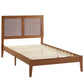 Sirocco Rattan and Wood Twin Platform Bed  - No Shipping Charges