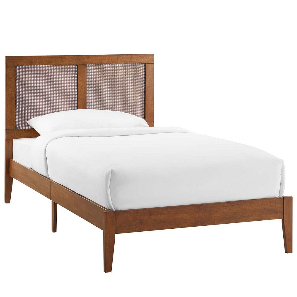 Sirocco Rattan and Wood Twin Platform Bed