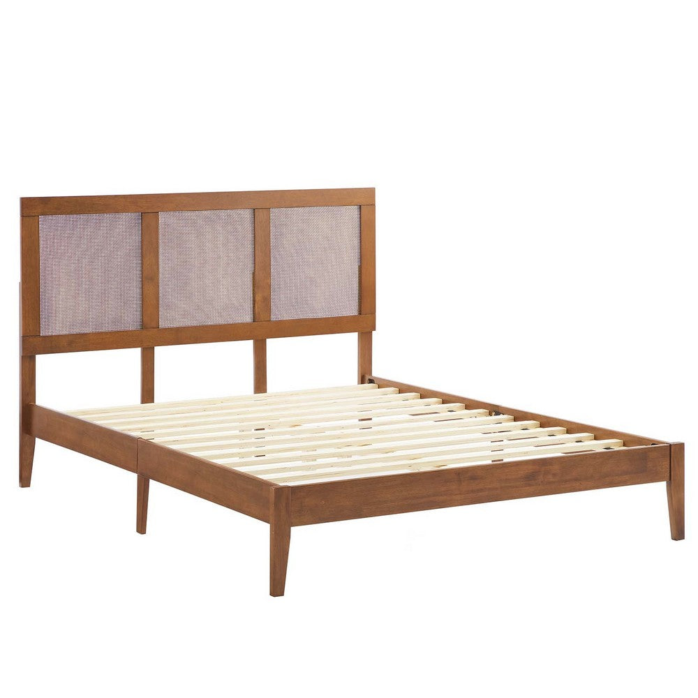 Sirocco Rattan and Wood Full Platform Bed  - No Shipping Charges