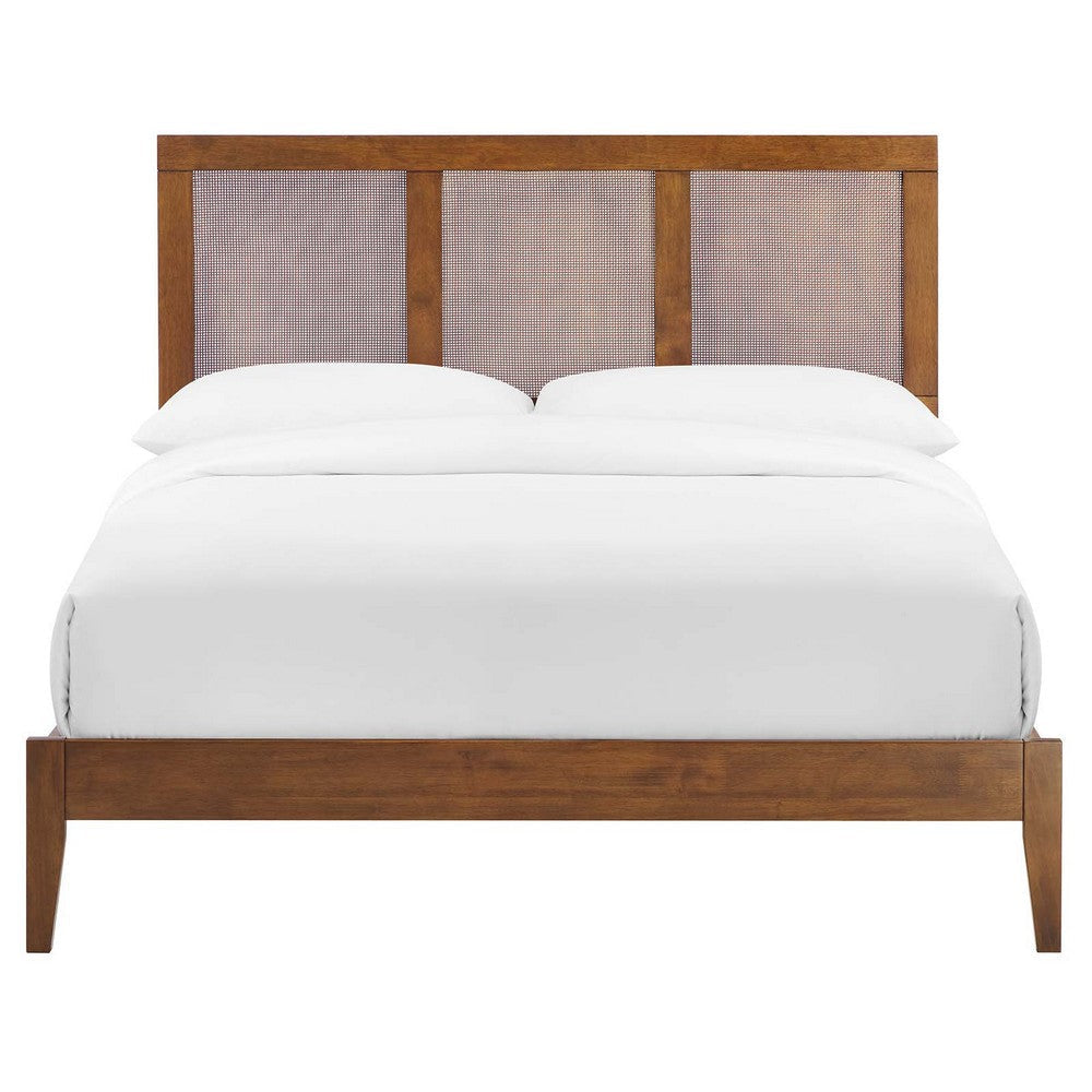 Modway Sirocco Platform Bed Full Walnut MDY-MOD-7153-WAL