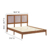 Modway Sirocco Platform Bed Full Walnut MDY-MOD-7153-WAL