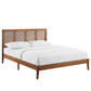 Sirocco Rattan and Wood Queen Platform Bed