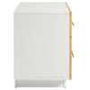 Abel 2-Drawer Burl Wood Nightstand by Modway MDY-MOD-7159-WHI-BUR