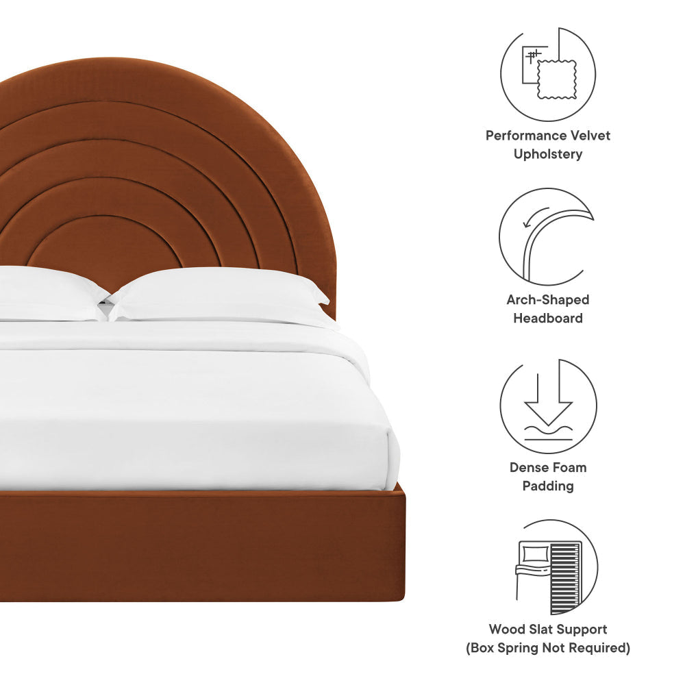 Solana Frame Shop Modway Solana Full Bed Rust | Free Shipping – Casagear
