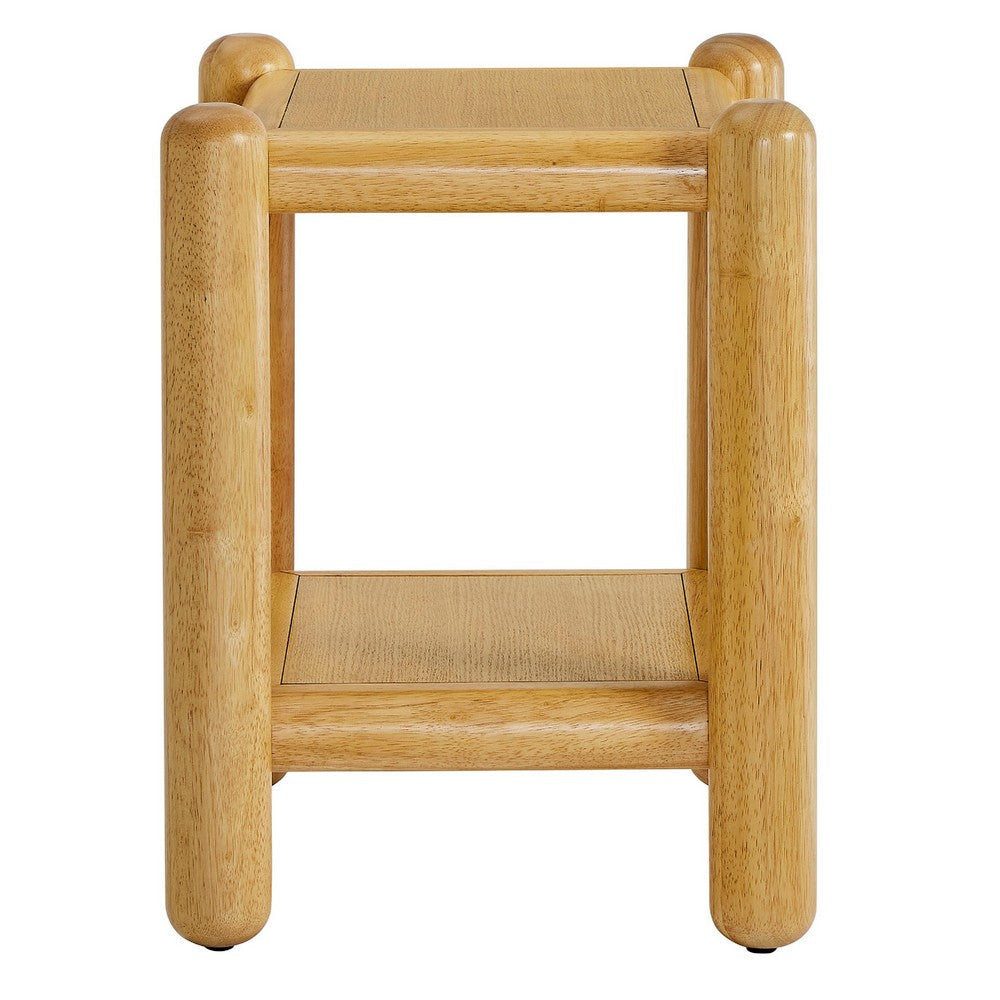Modway Arcus Rectangular 2-Tier Side Table Oak MDY-MOD-7226-OAK