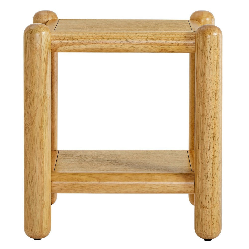 Modway Arcus Rectangular 2-Tier Side Table Oak MDY-MOD-7226-OAK
