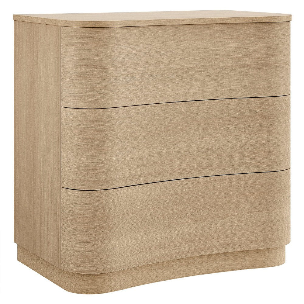 Mirae 3-Drawer Curved Compact Dresser by Modway