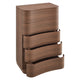 Modway Mirae 5-Drawer Curved Dresser Chest of Drawers Brushed Brown Oak MDY-MOD-7231-BBO