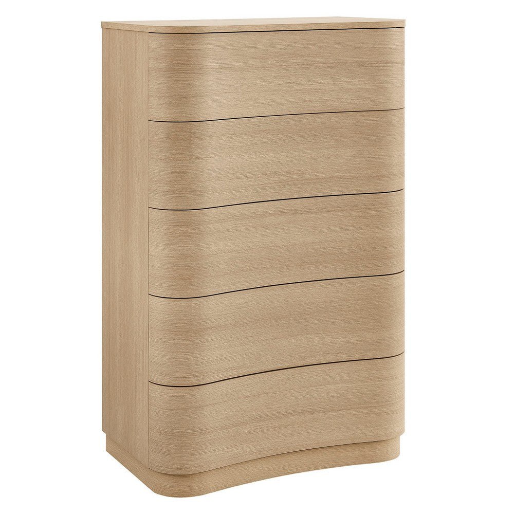 Mirae 5-Drawer Curved Dresser Chest of Drawers by Modway