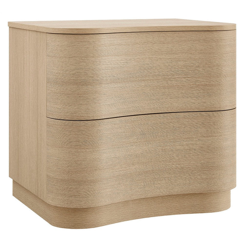 Mirae 2-Drawer Curved Nightstand by Modway